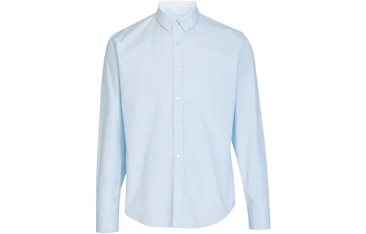 KENZO Shirts Men's Blue Lapel Moderate Shirt