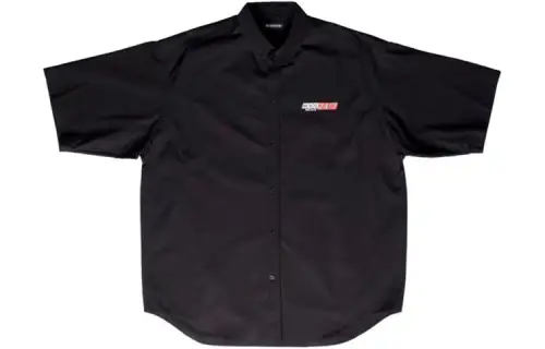 Balenciaga Shirts Men's Black Lapel Moderate Straight Fit