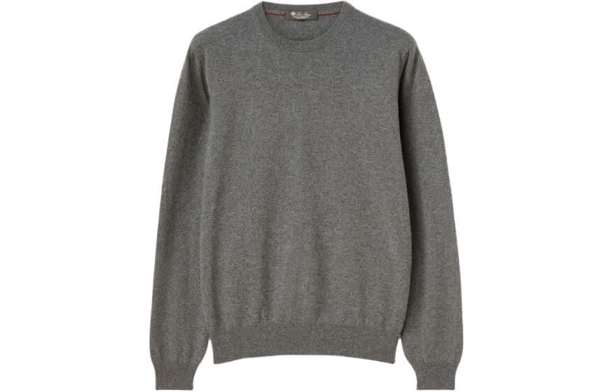 Loro Piana Classic Crew Neck Sweatshirt Men's Gray