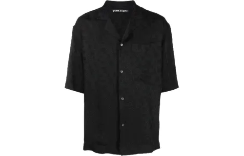 PALM ANGELS Monogram Bowling Shirt