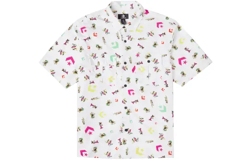 Converse Shirts Men's White Lapel Moderate Other