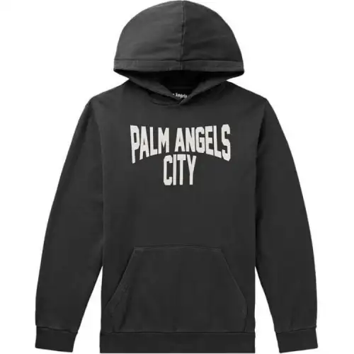 Palm Angels logo-print hoodie