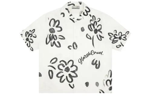 HARSH AND CRUEL Shirts Unisex Cuban Collar Moderate Other