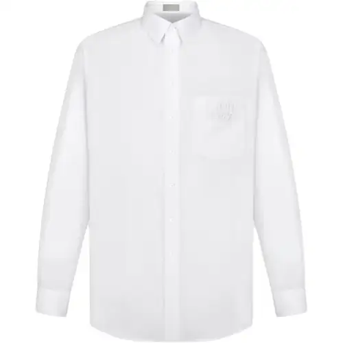 DIOR Shirts Men's White Lapel Moderate Other