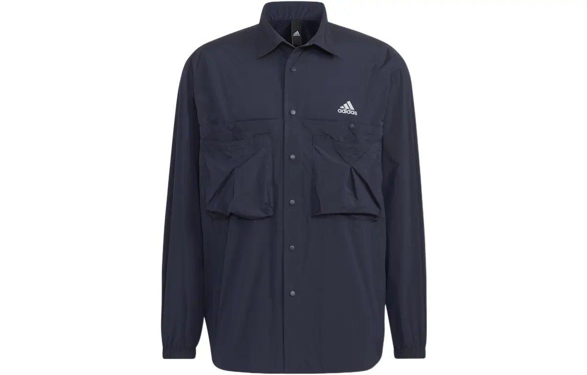 Adidas Shirts Men's Ink Blue Lapel Moderate Other