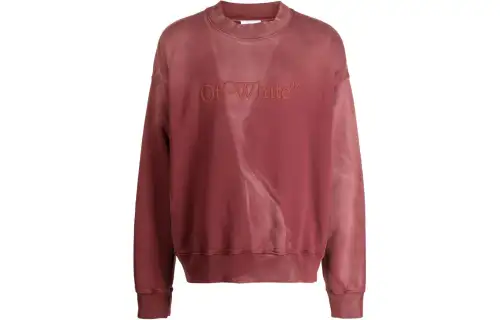 OFF WHITE Sweatshirt, Regular Fit Men's Red