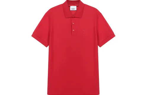 Burberry Polo Shirt Men's Bright Red