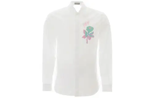 DIOR Quarterly New Products Shirts Men's White Lapel Moderate Other