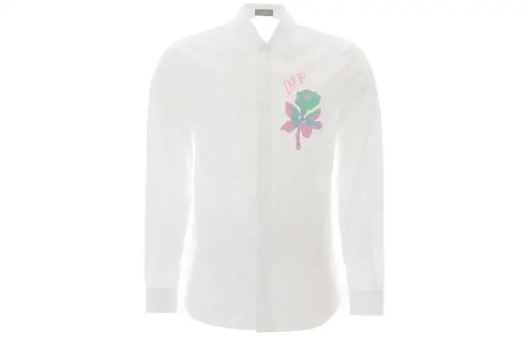 DIOR Quarterly New Products Shirts Men's White Lapel Moderate Other