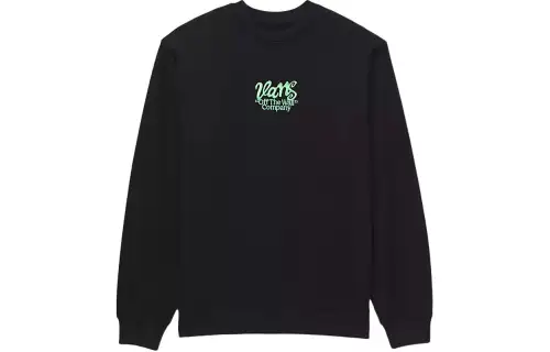 Vans Spray Type Loose Crew Sweatshirt Men's Black