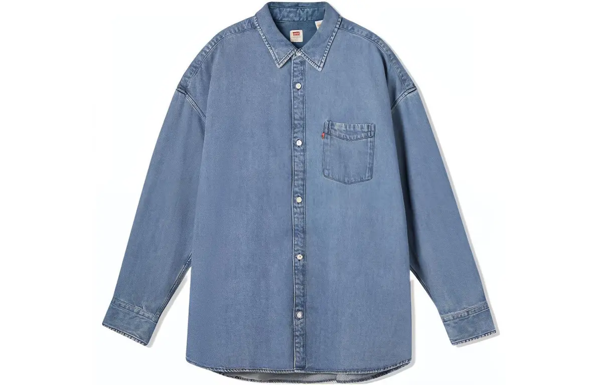 Levi's Shirts Men's Blue Lapel Moderate Other