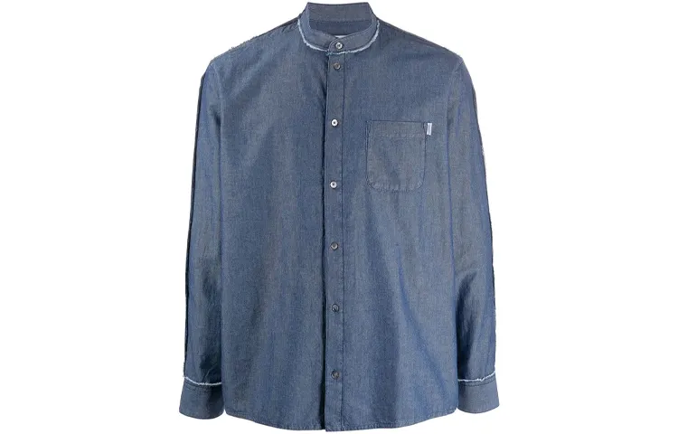 Golden Goose Shirts Men's Blue Half Turtleneck Moderate Other