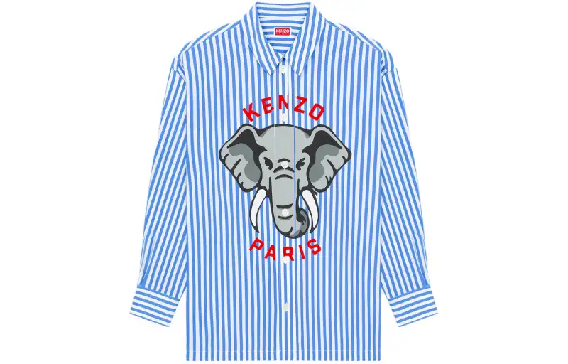 KENZO SS24 Shirt Men's Royal Blue