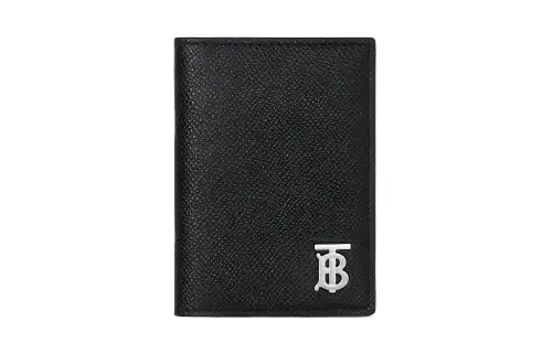 Burberry Calfskin Card Holder Men's Black