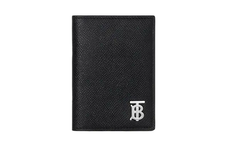 Burberry Calfskin Card Holder Men's Black