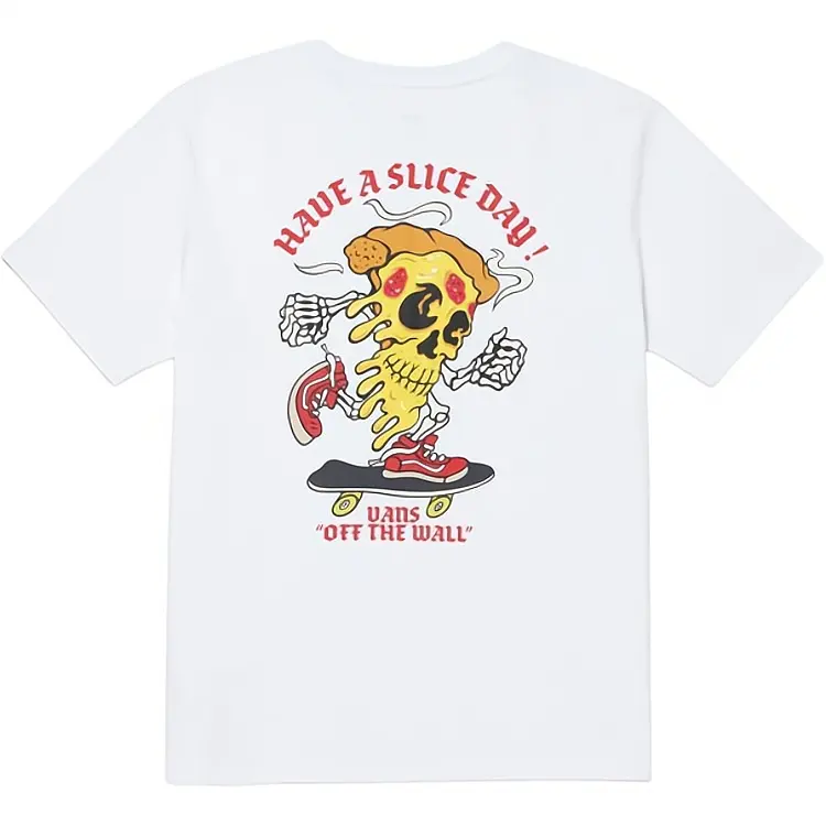Vans T Shirts Men's White Crew Neck Moderate
