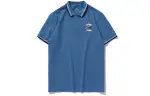 Li Ning Sports Fashion Collection Polo Shirts Unisex Blue Polo Collar Moderate Straight Fit