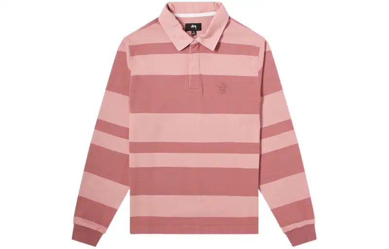 Stussy Polo Shirts Men's Square Collar Straight Fit