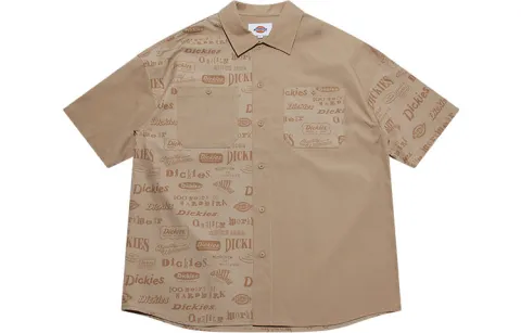 Dickies Shirts Unisex Sand Lapel Moderate Other