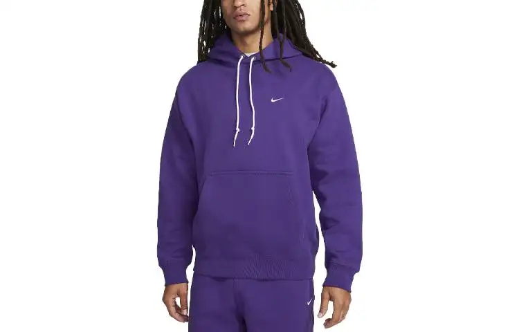 Nike Sweatshirts Men's Purple Hooded Moderate Regular