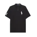 Polo Ralph Lauren SS22 Men Printed Solid Short Sleeve Polo Shirt Black