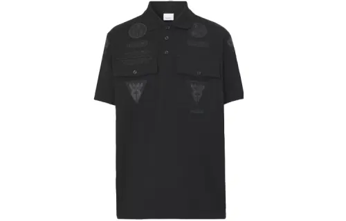 Burberry Polo Shirt Men's Black