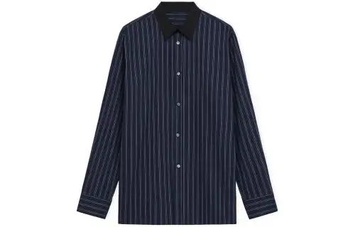 LOEWE Striped Collared Button Up Shirt