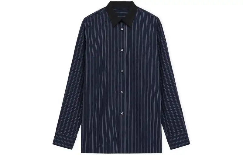 LOEWE Striped Collared Button Up Shirt