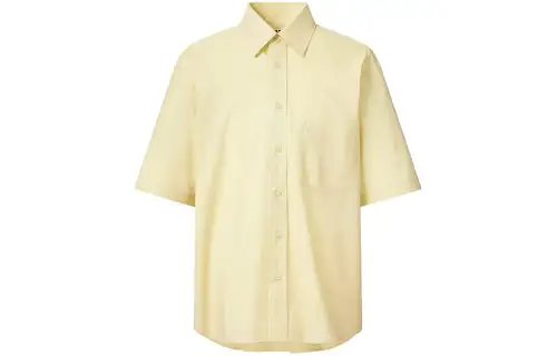 UNIQLO Shirt Men's Apricot Yellow