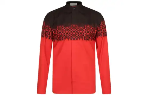 DIOR Quarterly New Products Shirts Men's Red Lapel Moderate