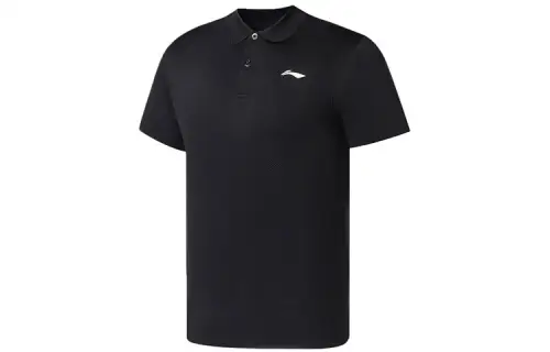 Li Ning Fitness Series Polo Shirt Men's Black