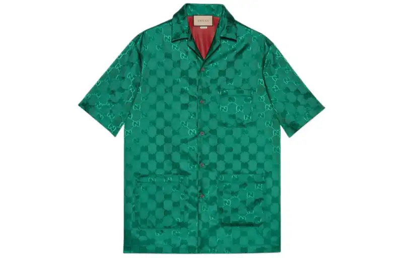 GUCCI Gg Canvas Nylon Bowling Shirt