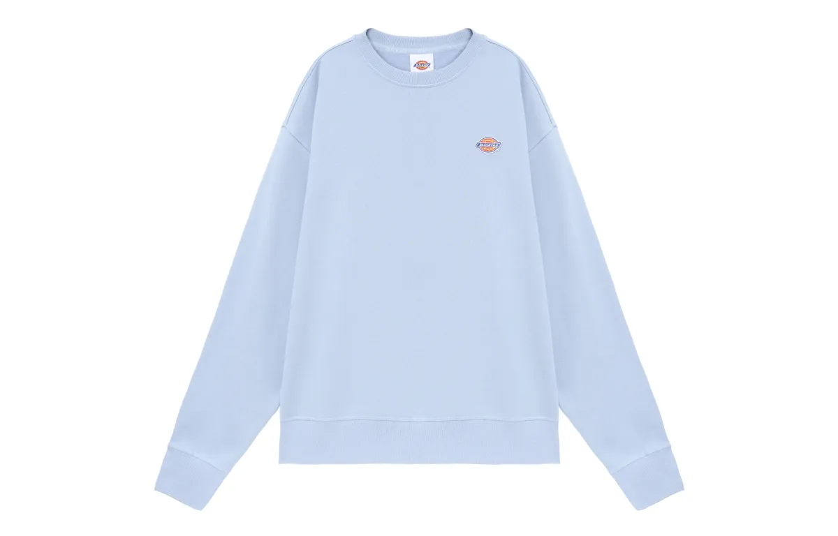 Dickies Sweatshirts Unisex Blue Crew Neck Thickened Regular