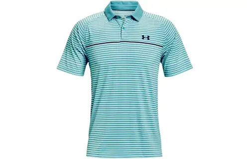 Under Armour Polo Shirts Men's Green Moderate Straight Fit