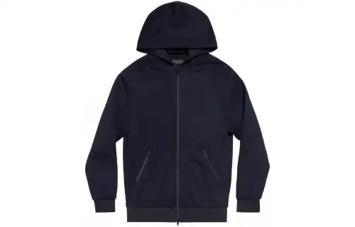 Balenciaga Long Printed Straight Hem Hoodie