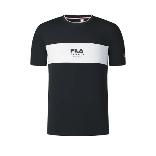 FILA Tennis T Shirt Men's Pitch Black