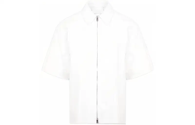 PRADA Shirts Men's White Lapel Moderate