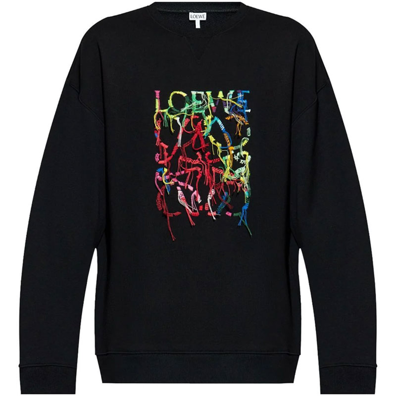 Мужское худи LOEWE (черное)