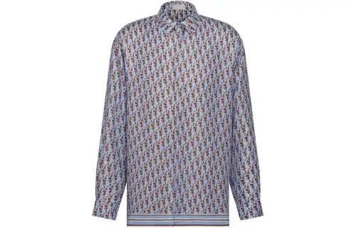Dior 2010s Oblique-monogram silk shirt