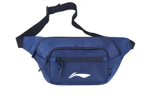 Li Ning Fabric Crossbody Bag, Fanny Pack, Sling Bag Regular Unisex Blue