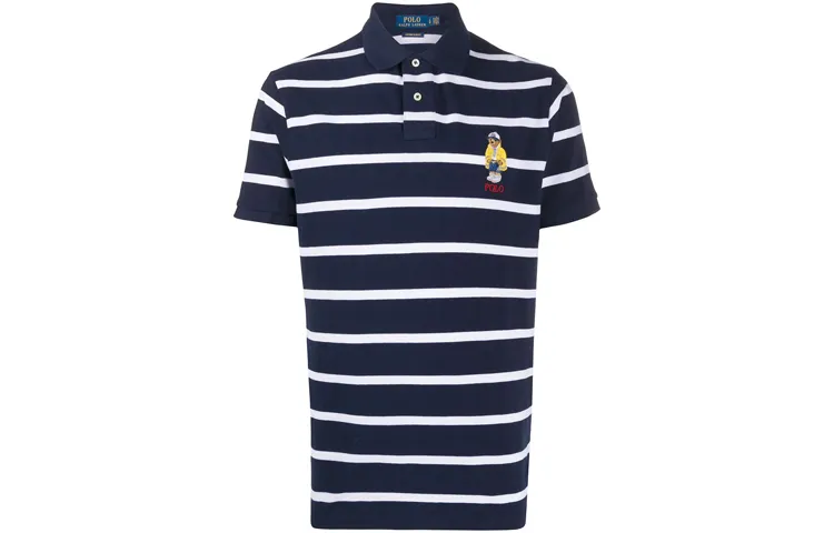 Polo Ralph Lauren Polo Bear Polo Shirt Custom Slim Fit Men's Blue