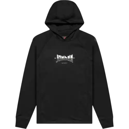 Jordan Sweatshirts Men's Black Hooded Moderate Regular