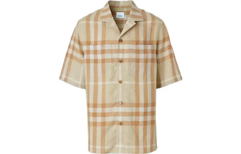 Burberry SS22 Shirt Men's Soft Tawny