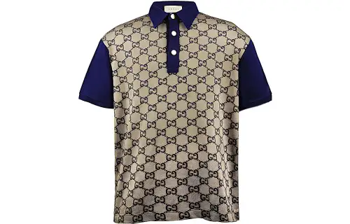 GUCCI SS22 Lido Polo Shirt Men's Beige