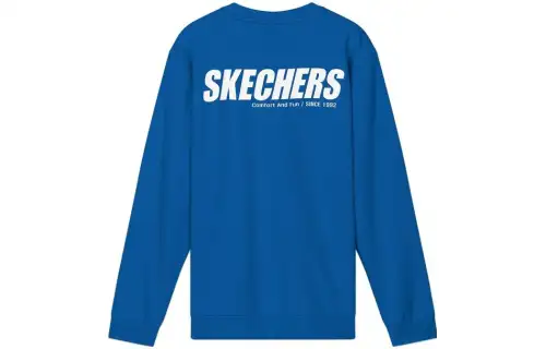 Skechers Sweatshirts Unisex Classic Blue/0073 Crew Neck Moderate Regular
