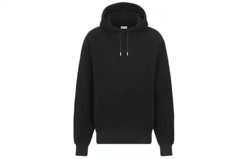 DIOR Oblique Relaxed Fit Hooded Sweatshirt Men's Black