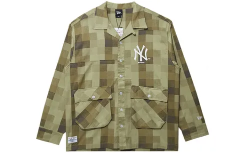 New Era Shirt Unisex Olive Green