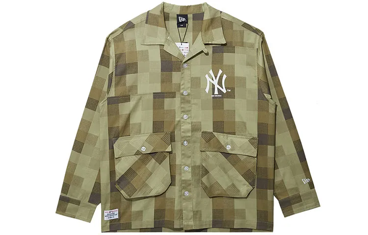 New Era Shirt Unisex Olive Green