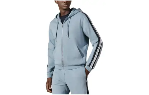 HERMES Sweatshirt Men's Light Gray Blue
