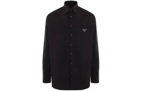 Prada triangle-logo shirt